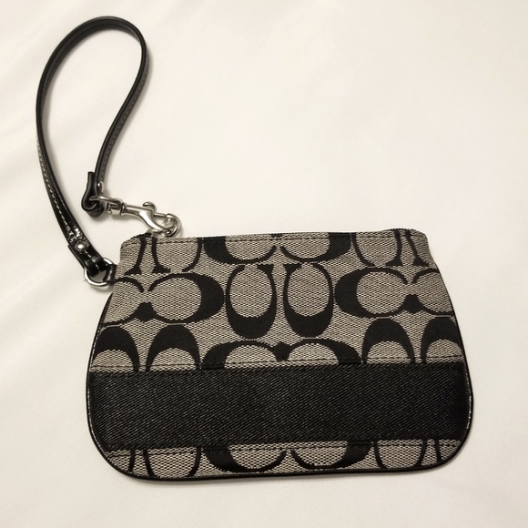 Coach Black and Grey Wristlet - Picture 1 of 7